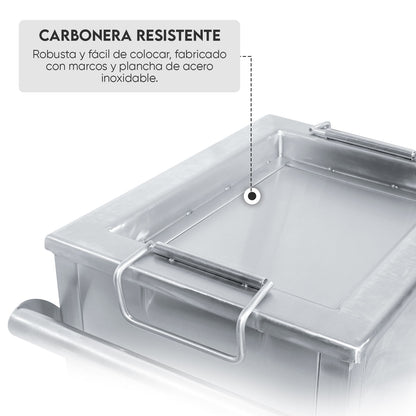 Caja China Chica de Acero Inoxidable Portátil | Grillcorp