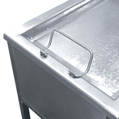 Caja China Grande Inoxidable con Parrilla de Levante
