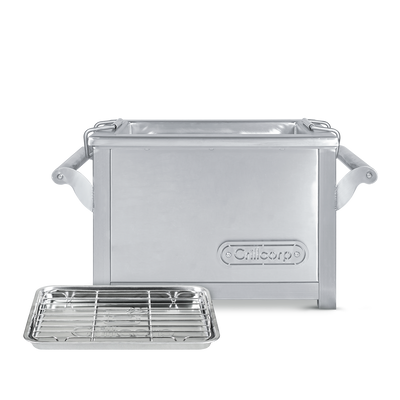 Caja China Chica de Acero Inoxidable Portátil | Grillcorp