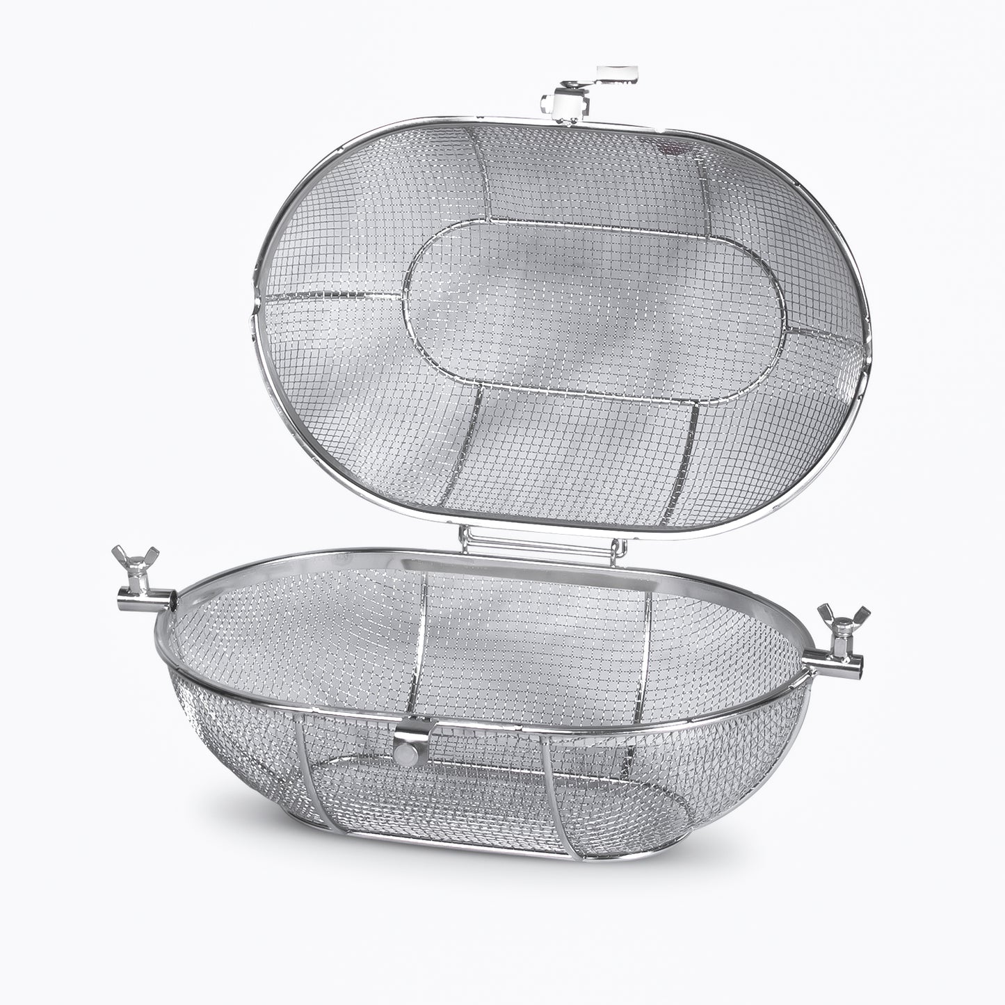 Canasta de Acero Inoxidable para Rostizar en Kamado | Grillcorp