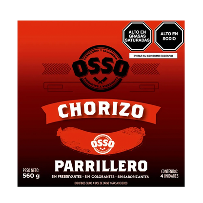 Chorizo Artesanal Parrillero | Pack de 4 unidades - Osso