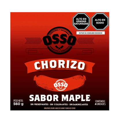 Chorizo Artesanal de Maple | Pack de 4 unidades - Osso