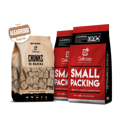 Chunk para Ahumar de 1.5 Kg + 2 Bolsas de Carbón