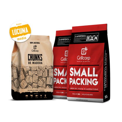 Chunk para Ahumar de 1.5 Kg + 2 Bolsas de Carbón