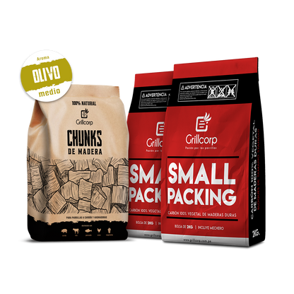 Chunk para Ahumar de 1.5 Kg + 2 Bolsas de Carbón