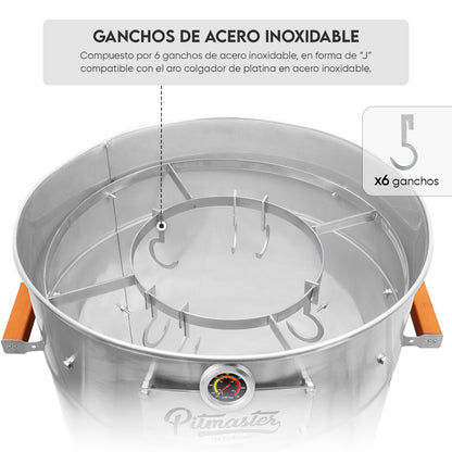 Cilindro Ahumador Chico de Acero Inoxidable AISI 304 (38cm x 70cm) | Grillcorp