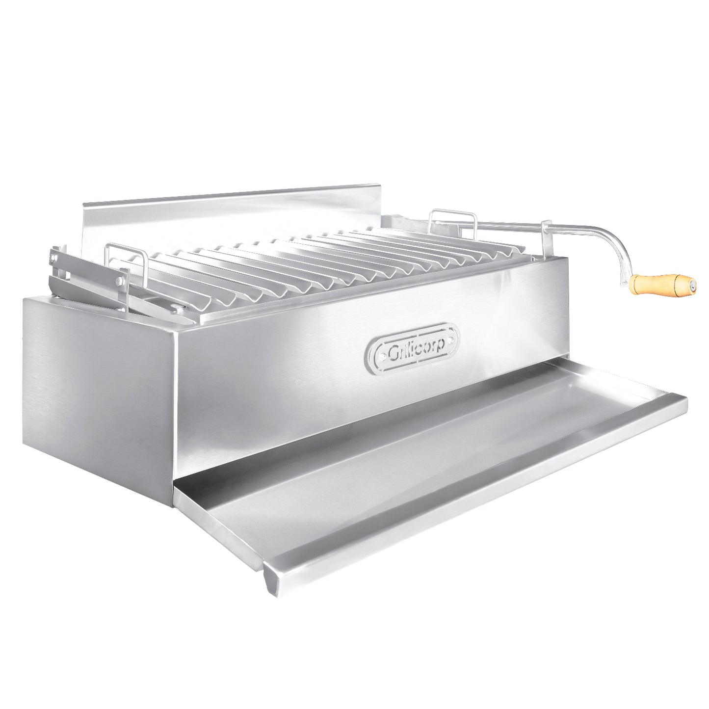 Parrilla Argentina Mediana Empotrable Inoxidable 70cm x 45cm | Grillcorp
