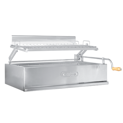 Parrilla Argentina Grande Empotrable Inoxidable 80cm x 50cm | Grillcorp