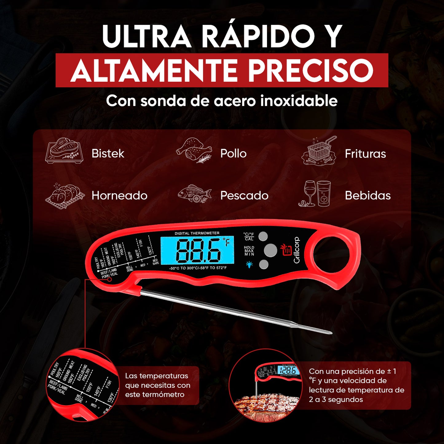 Termómetro Digital de Cocina TP19 | ThermoPro