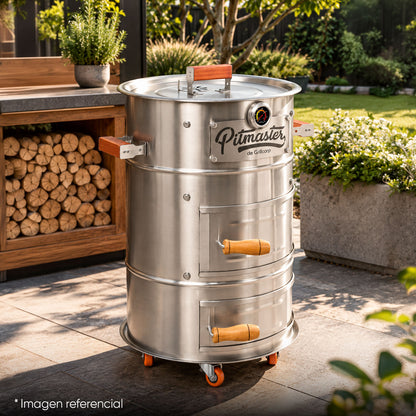 Cilindro Ahumador Chico de Acero Inoxidable AISI 304 (38cm x 70cm) | Grillcorp