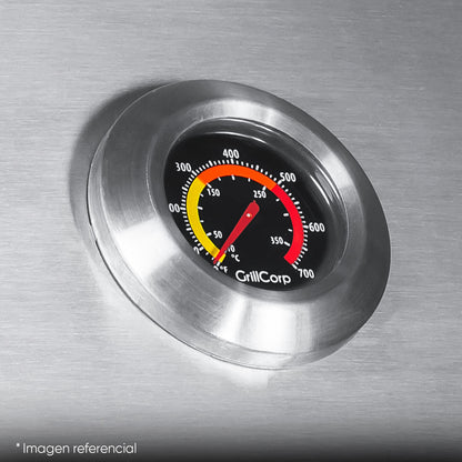 Cilindro Ahumador Mediano de Acero Inoxidable AISI 304 (46cm x 80cm) | Grillcorp
