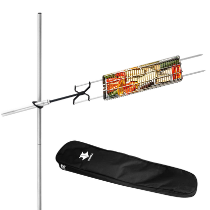 Parrilla asadora Portátil Kanka Acero inoxidable con Rejilla para Asados