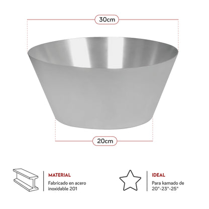 Fogón de Acero Inoxidable para kamado | Grillcorp