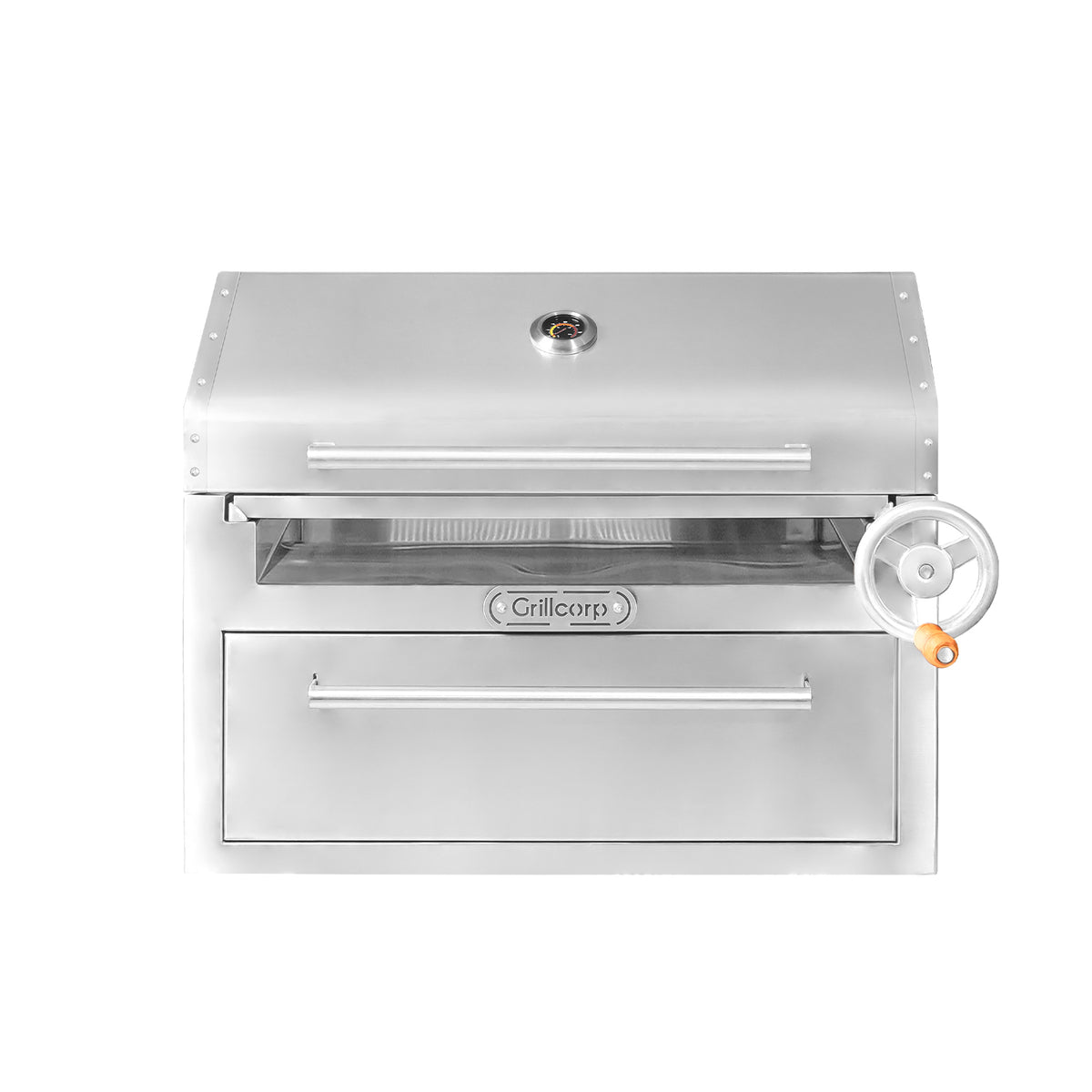 Parrilla Empotrable con Tapa y Caja China PREMIUM 80cm x 50cm | Grillcorp