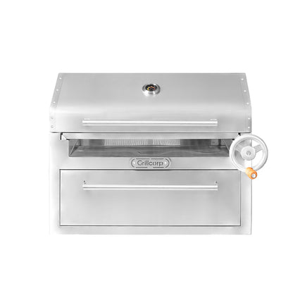 Parrilla Empotrable con Tapa y Caja China PREMIUM 80cm x 50cm | Grillcorp