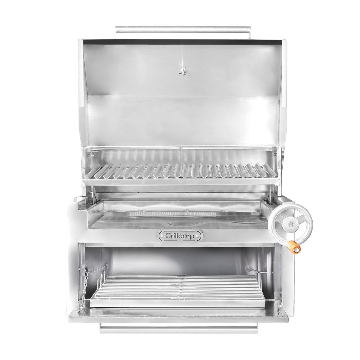 Parrilla Empotrable con Tapa y Caja China PREMIUM 80cm x 50cm | Grillcorp