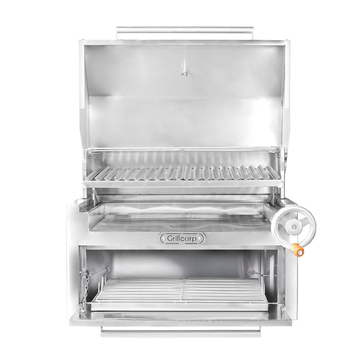 Parrilla Empotrable con Tapa y Caja China PREMIUM 80cm x 50cm | Grillcorp