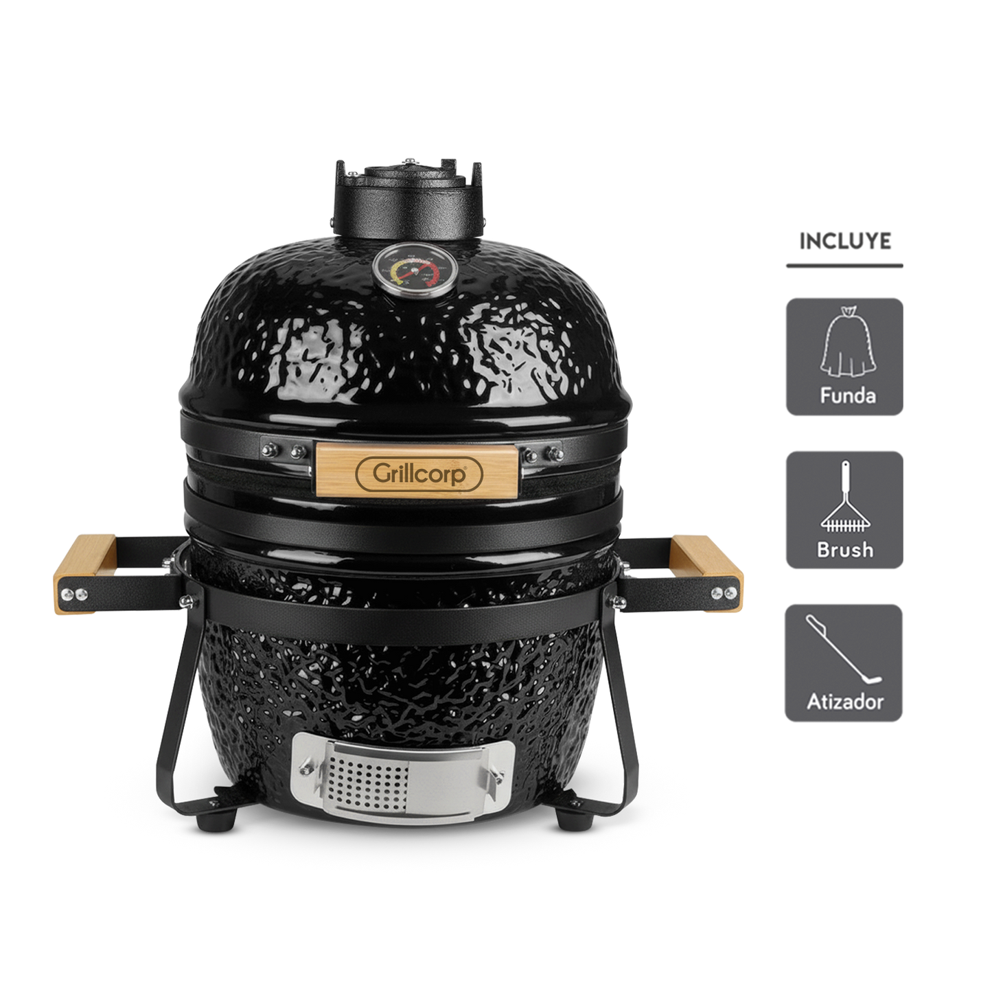 Kamado Clásico 13" Negro | Grillcorp