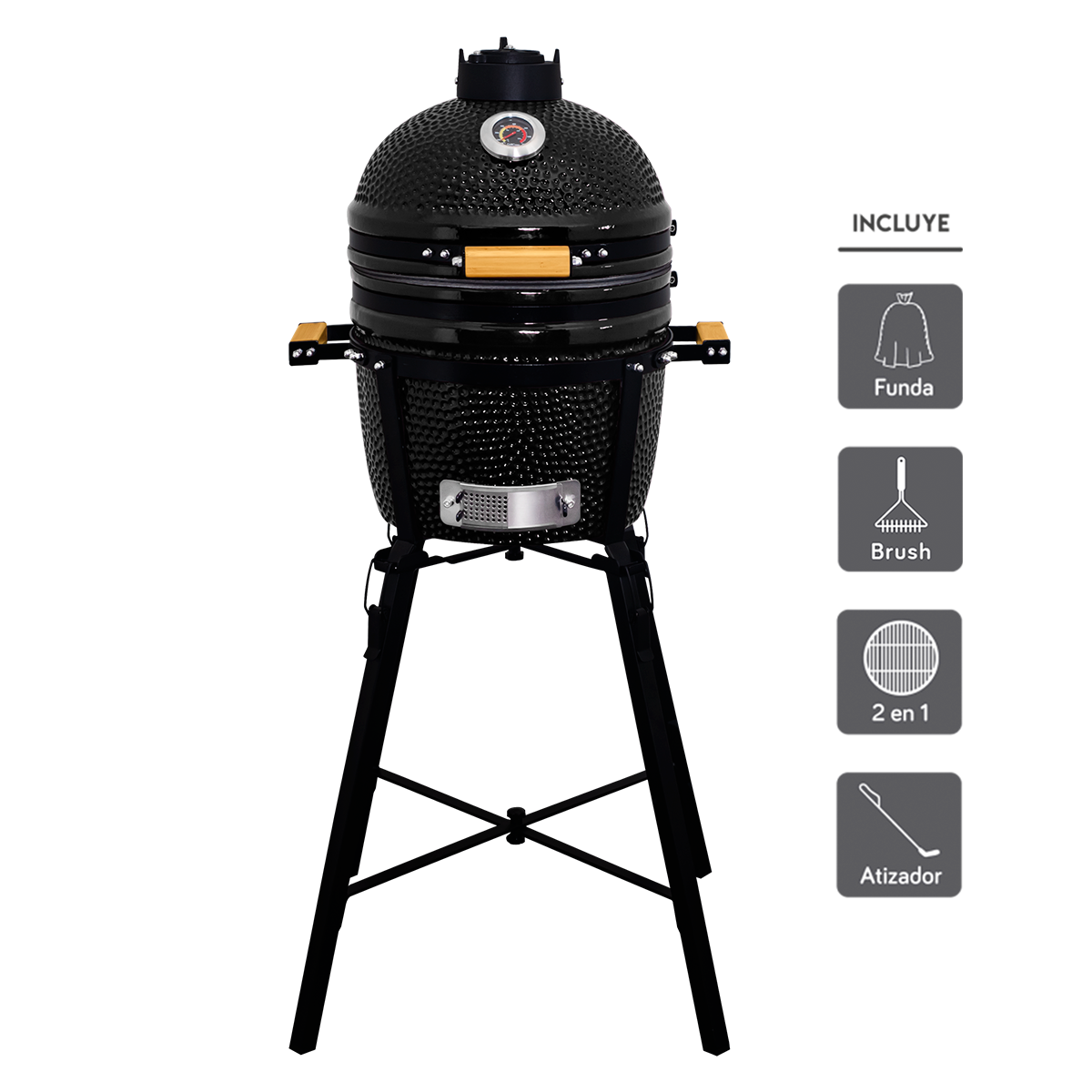 Kamado Clásico 15" + Divide and conquer de 2 niveles