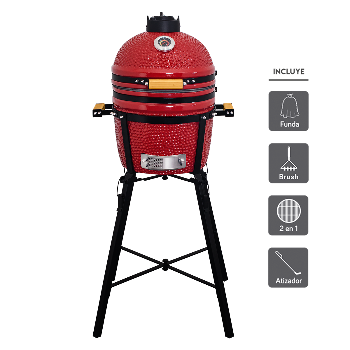 Kamado Clásico 15" + Divide and conquer de 2 niveles