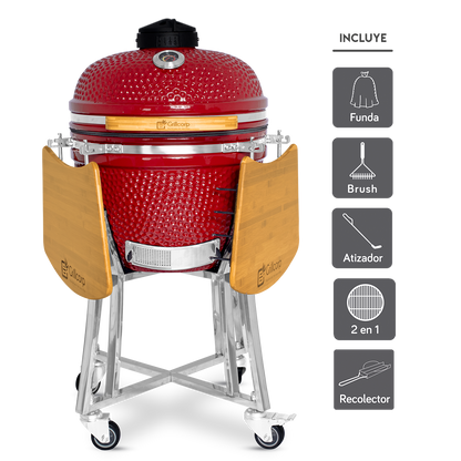 Kamado Clásico 20" + Divide and conquer de 2 niveles