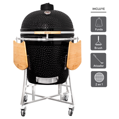 Kamado Clásico 27" + Divide and conquer 2 niveles