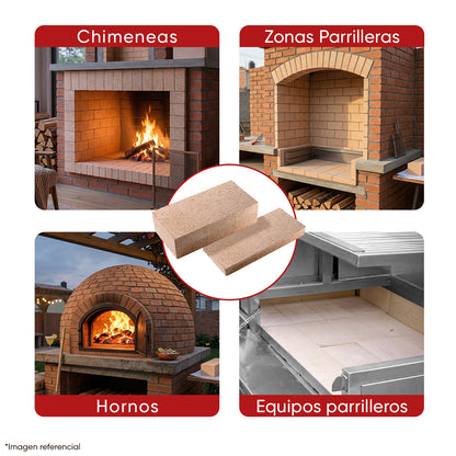 Ladrillos refractarios para parrillas u horno | Grillcorp