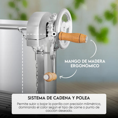 Parrilla Uruguaya Mediana 98x156x52