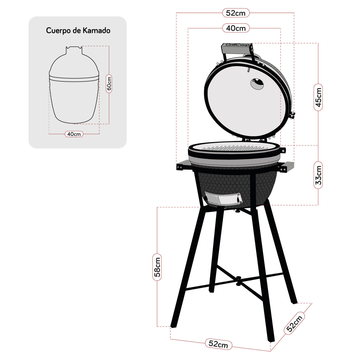 Kamado Granada 15"