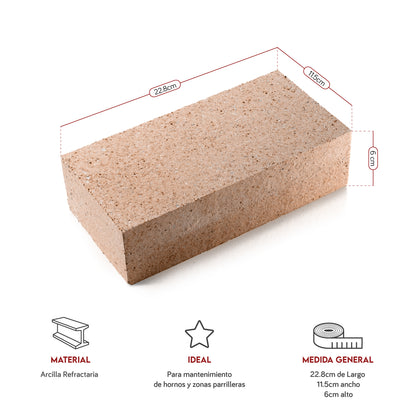 Ladrillos refractarios para parrillas u horno | Grillcorp