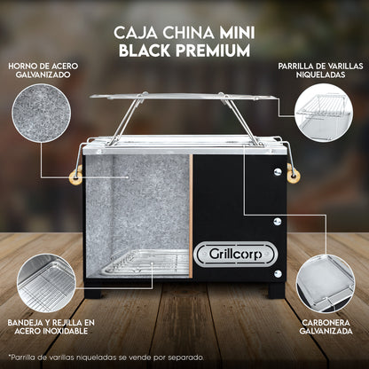 Caja China Mini Black Premium | Grillcorp