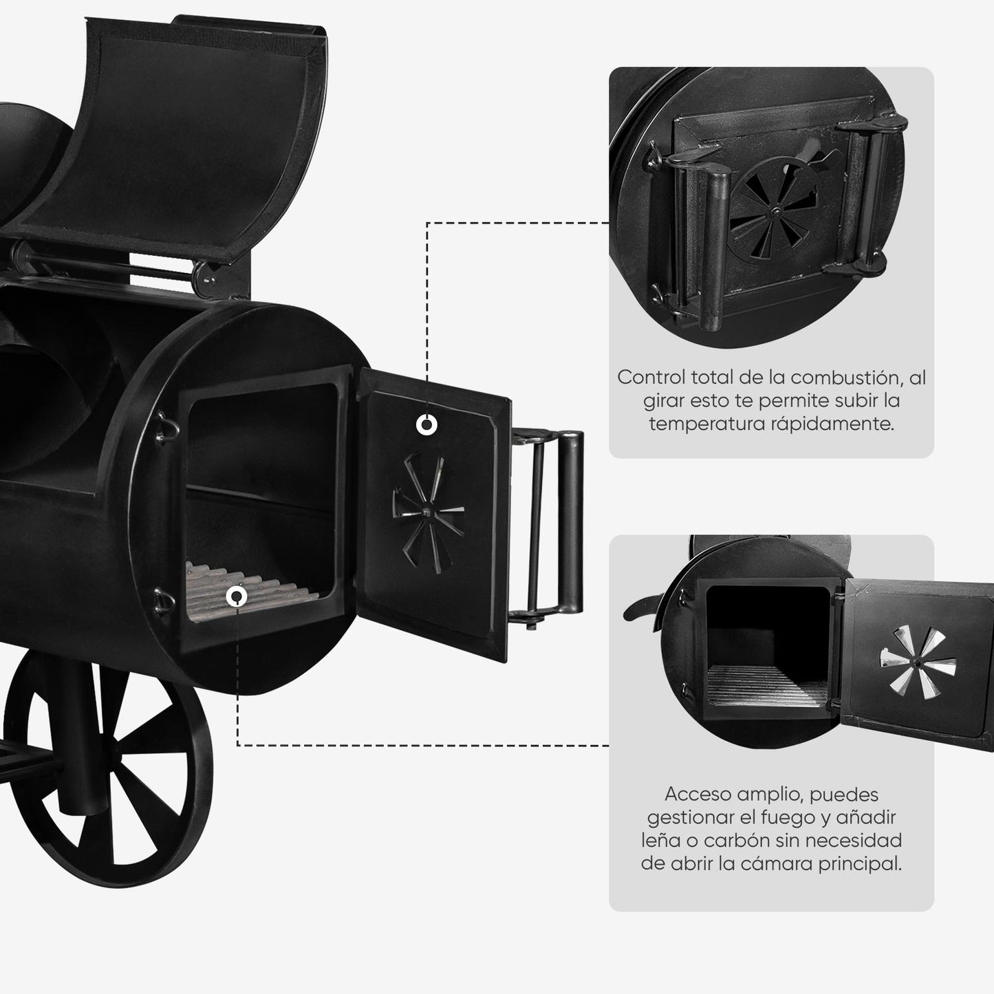 Ahumador Offset X6 Extra Grande | Grillcorp