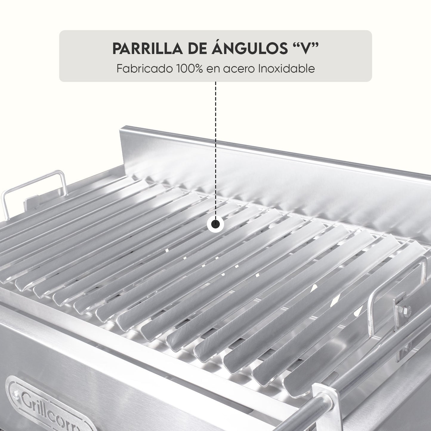 Parrilla Argentina Extra Grande Empotrable Inoxidable 100cm x 60cm | Grillcorp