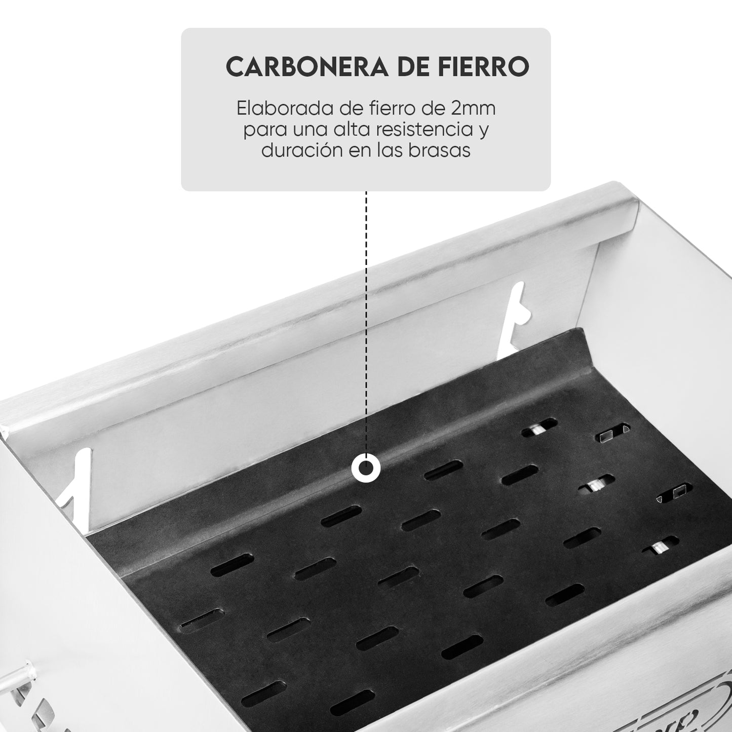 Parrilla Desmontable de Camping Inoxidable
