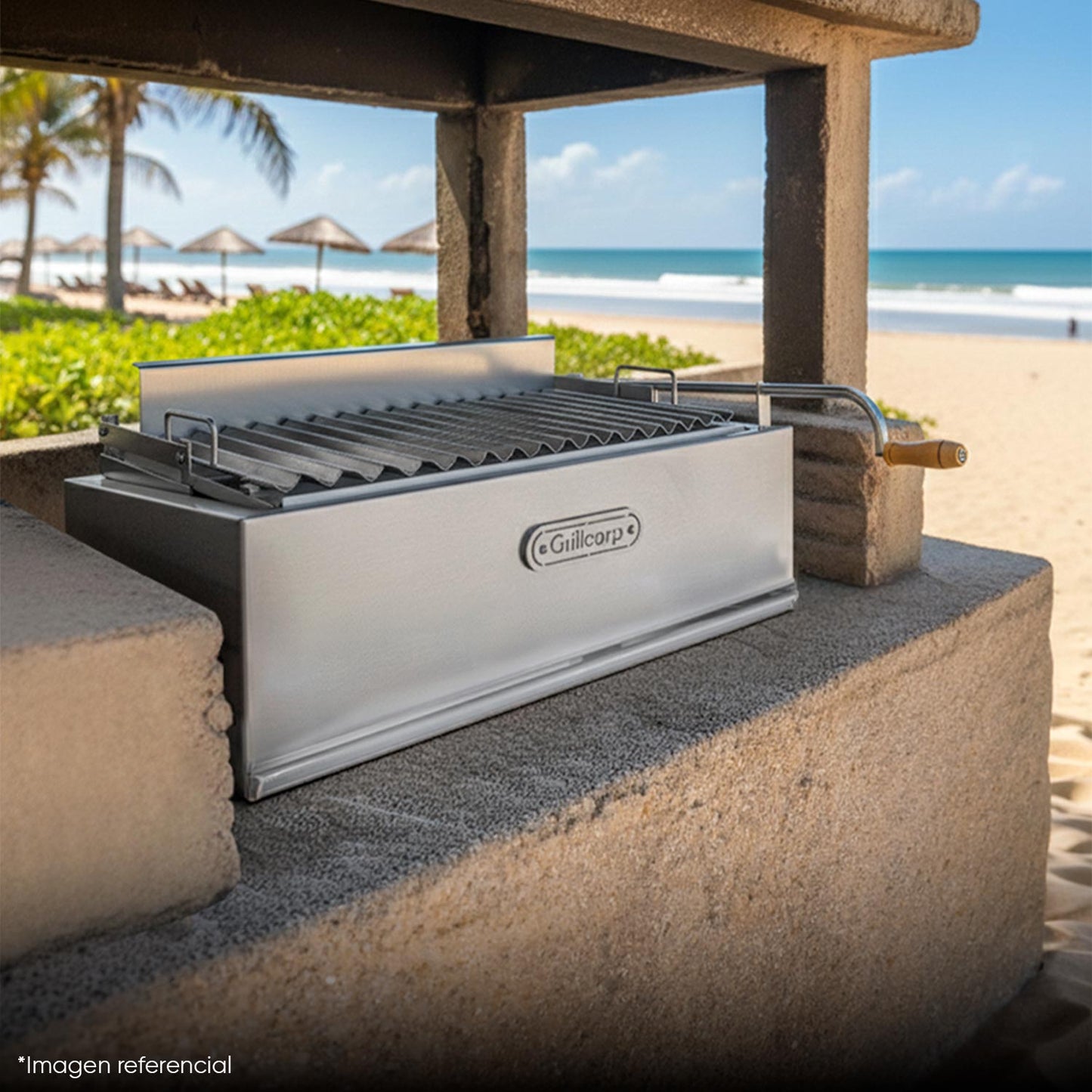 Parrilla Argentina Mediana Empotrable Inoxidable 70cm x 45cm | Grillcorp