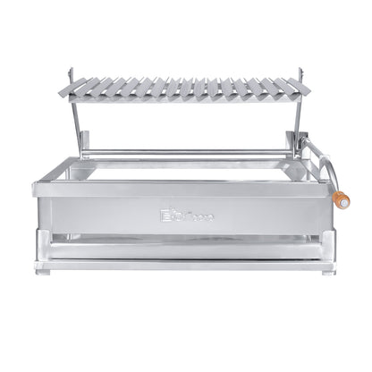 Parrilla Empotrable con sistema de levante Inoxidable Grande 40cm x 69cm