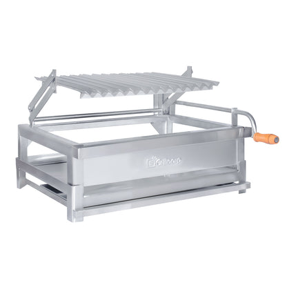 Parrilla Empotrable con sistema de levante Inoxidable Mediana 35cm x 59cm