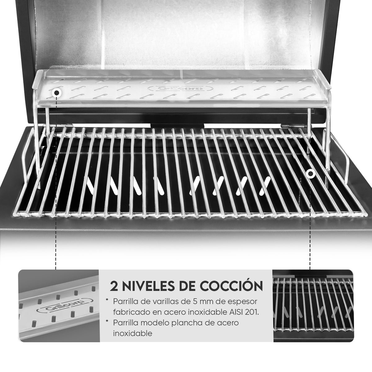 Parrilla Modelo Tambor de metal para balcón | Grillcorp