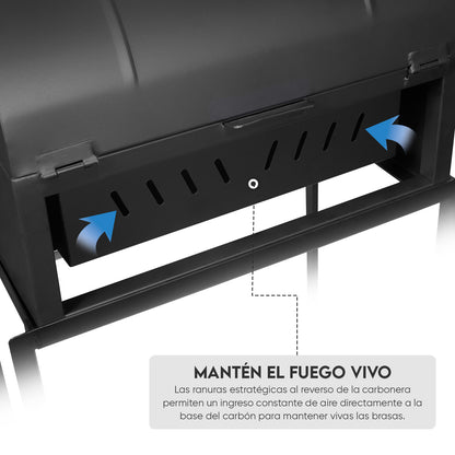 Parrilla Modelo Tambor de metal para balcón | Grillcorp