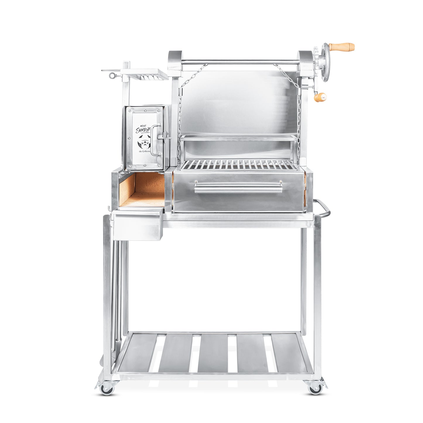 Parrilla Uruguaya Chica de Acero Inoxidable