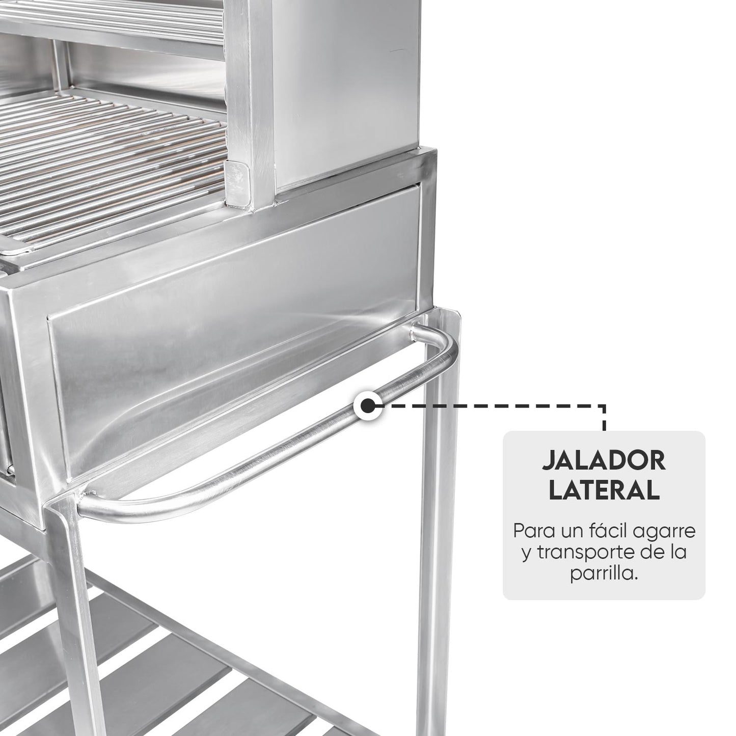 Parrilla Uruguaya Chica de Acero Inoxidable