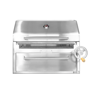 Parrilla Empotrable con Tapa y Caja China PREMIUM 80cm x 50cm | Grillcorp