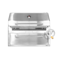 Parrilla Empotrable con Tapa y Caja China PREMIUM 80cm x 50cm | Grillcorp