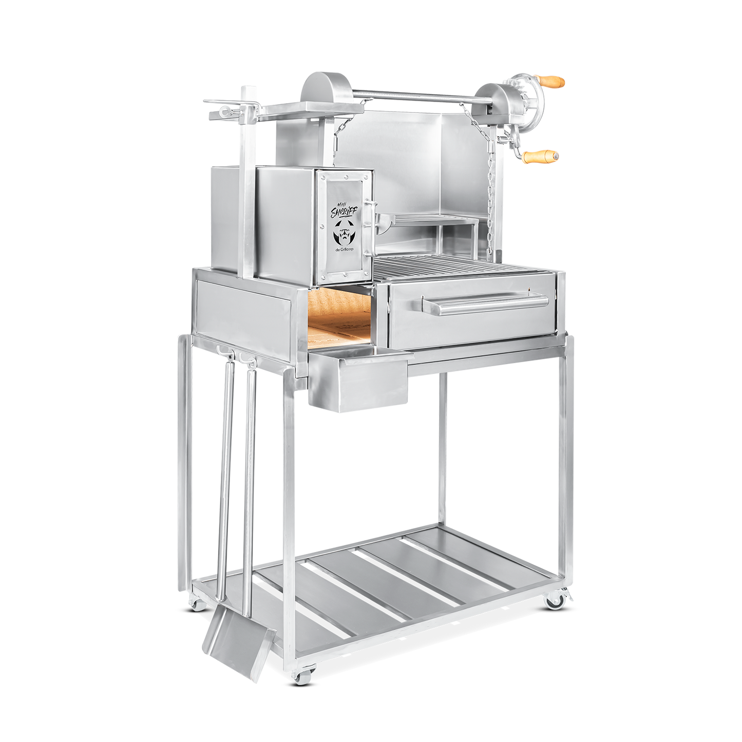 Parrilla Uruguaya Chica de Acero Inoxidable