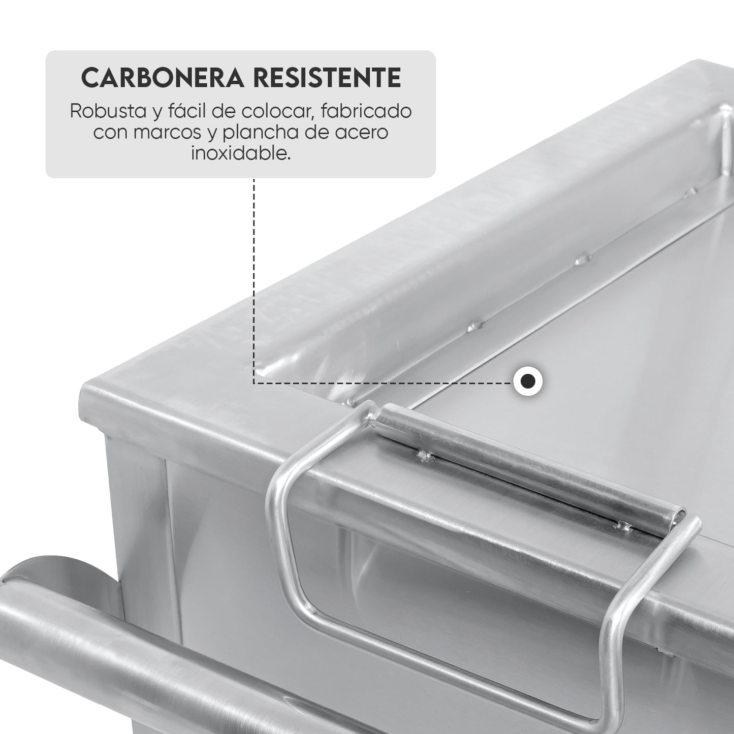 Caja China Junior de Acero Inoxidable Portátil | Grillcorp