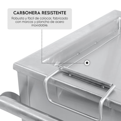 Caja China Junior de Acero Inoxidable Portátil | Grillcorp