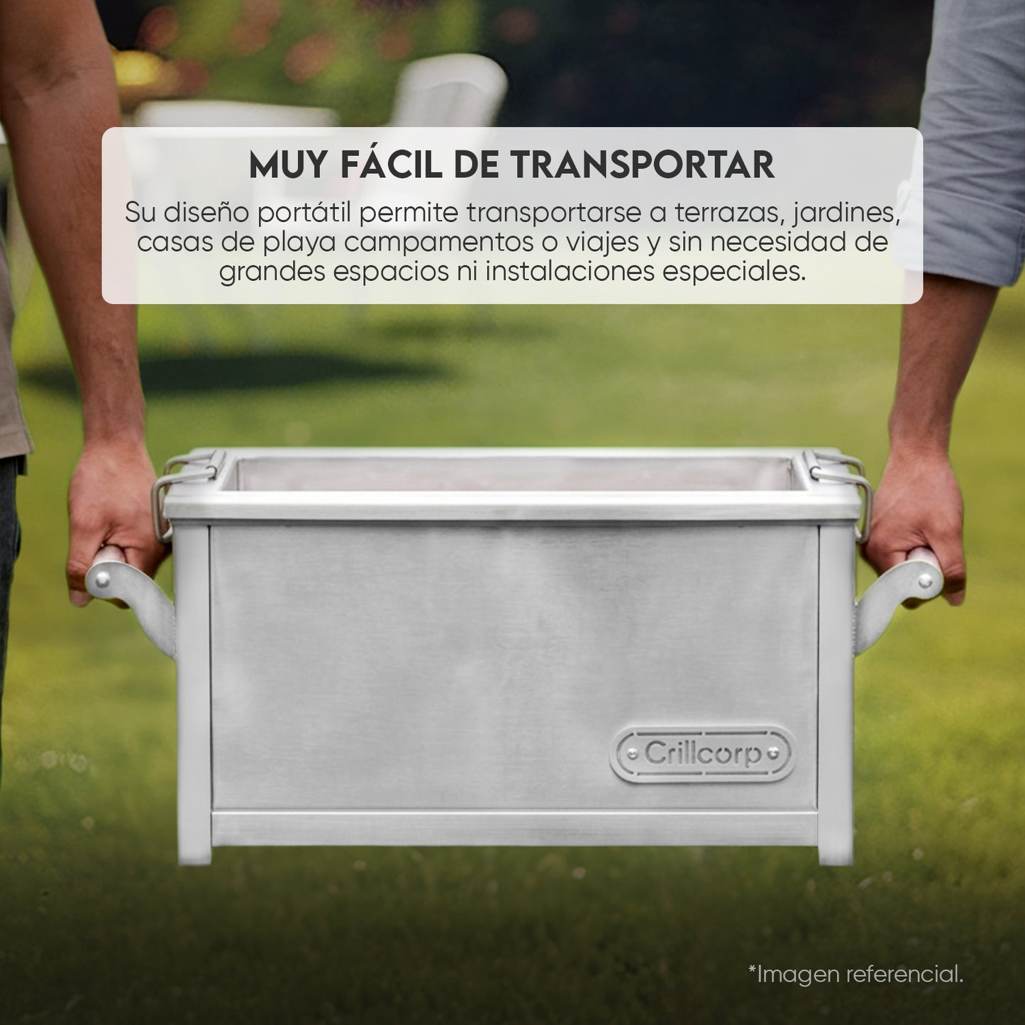 Caja China Junior de Acero Inoxidable Portátil | Grillcorp
