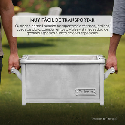 Caja China Junior de Acero Inoxidable Portátil | Grillcorp