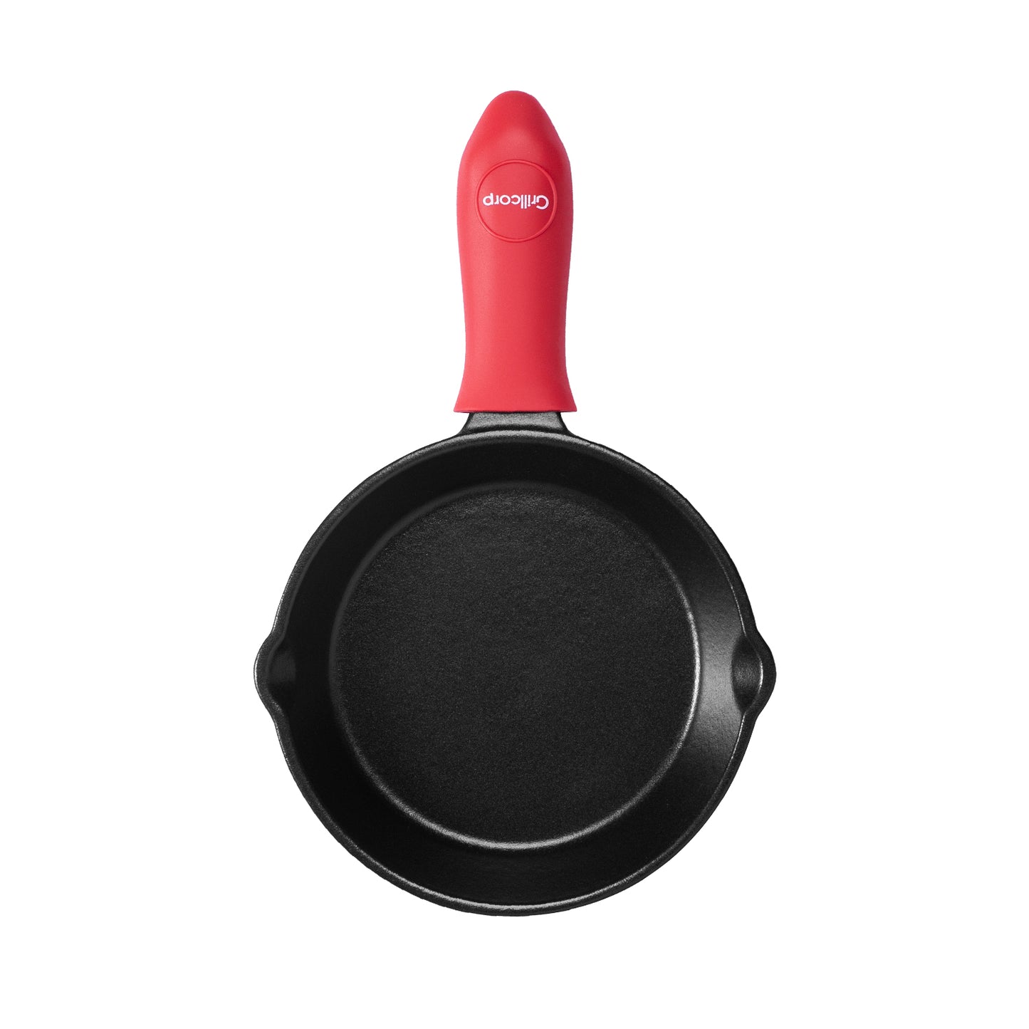 Sartén N° 16.5 de Hierro Fundido Esmaltado con Tapa de Vidrio y Mango de goma | Grillcorp