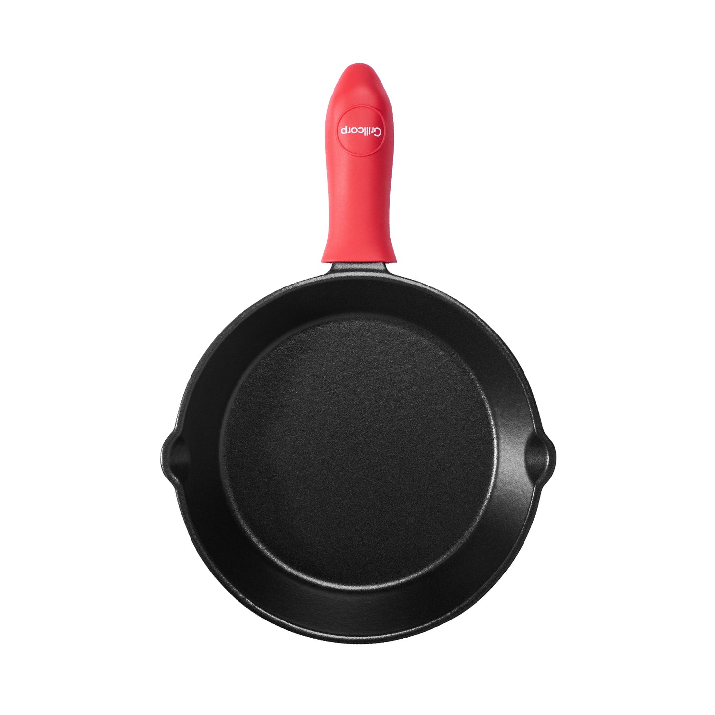 Sartén N° 20 de Hierro Fundido Esmaltado con Tapa de Vidrio y Mango de goma | Grillcorp